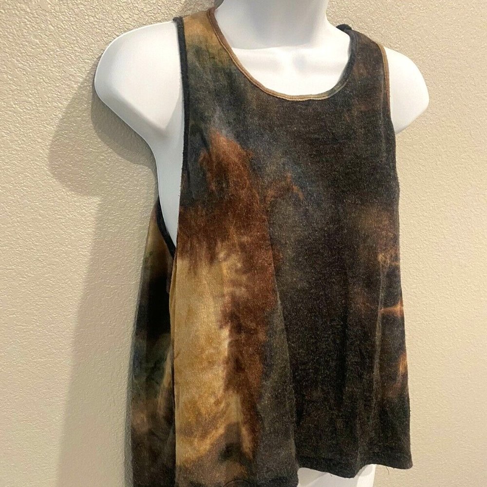 Women's Hippie Boho Tie Dye Earth Tone Colors Tank